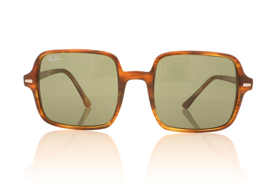 Ray-Ban Square Ii 954/31 Stripped Havana Sunglasses - Front