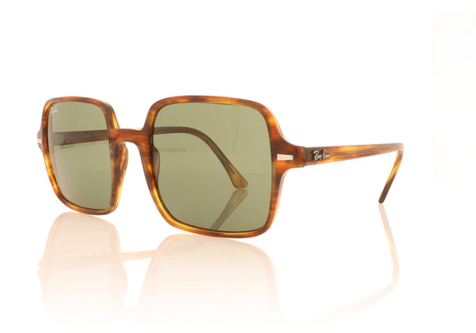 Ray-Ban Square Ii 954/31 Stripped Havana Sunglasses - Angle