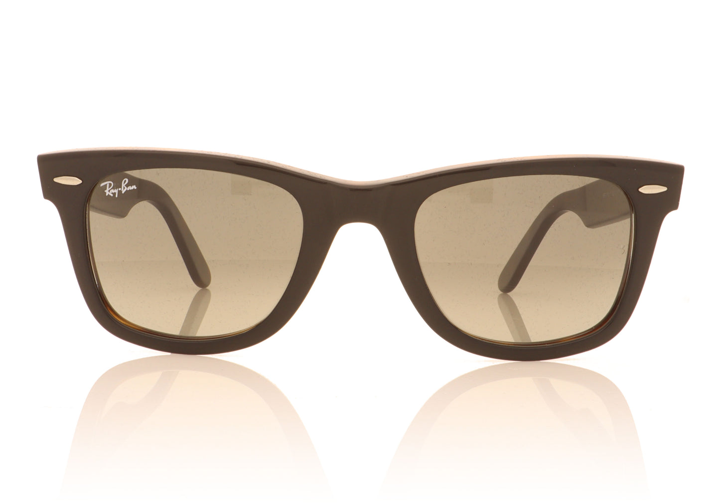 Ray-Ban Wayfarer 127771 Top Grey On Havana Sunglasses - Front
