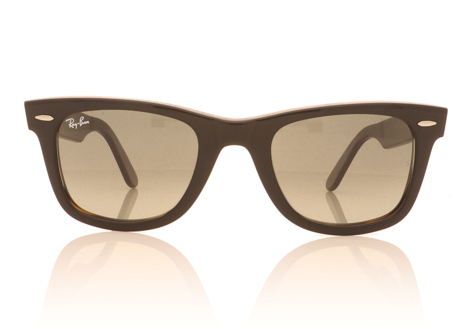 Ray-Ban Wayfarer 127771 Top Grey On Havana Sunglasses - Front