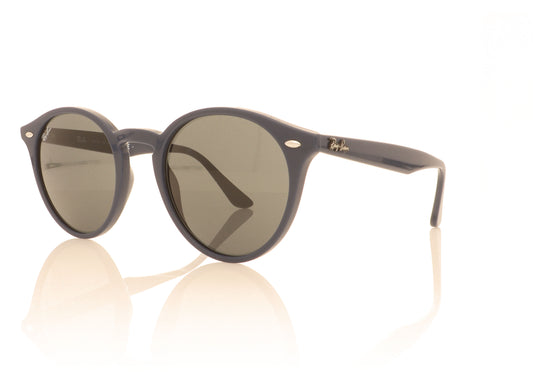 Ray-Ban 0RB2180 657687 Blue Sunglasses - Angle