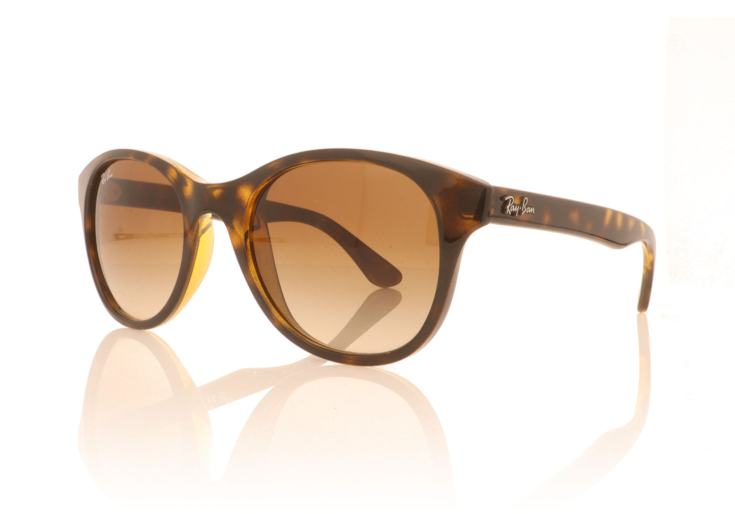 Ray-Ban 0RB4203 710/13 Shiny Havana Sunglasses - Angle