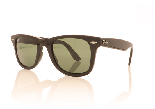 Ray-Ban Wayfarer 601/58 Black Sunglasses - Angle