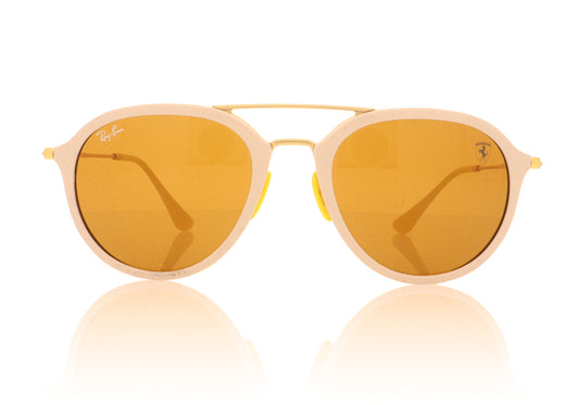 Ray-Ban RB4369M F67033 White Sand Sunglasses - Front