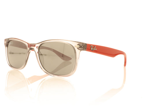 Ray-Ban Junior New Wayfarer 70636G Transparent Grey Sunglasses - Angle