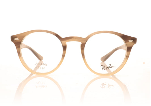 Ray-Ban 0RX2180V 8107 Brown Havana Glasses - Front