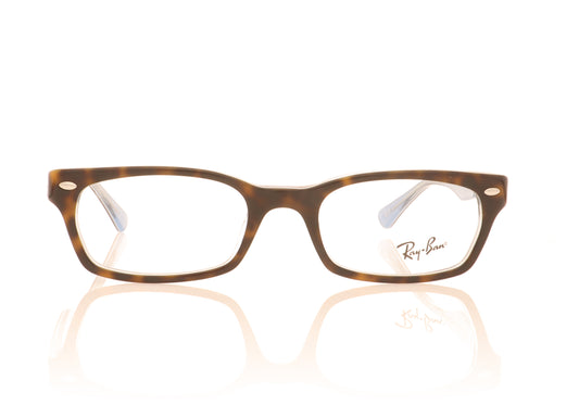 Ray-Ban 0RX5150 5023 Top Havana On Tr Azure Glasses - Front