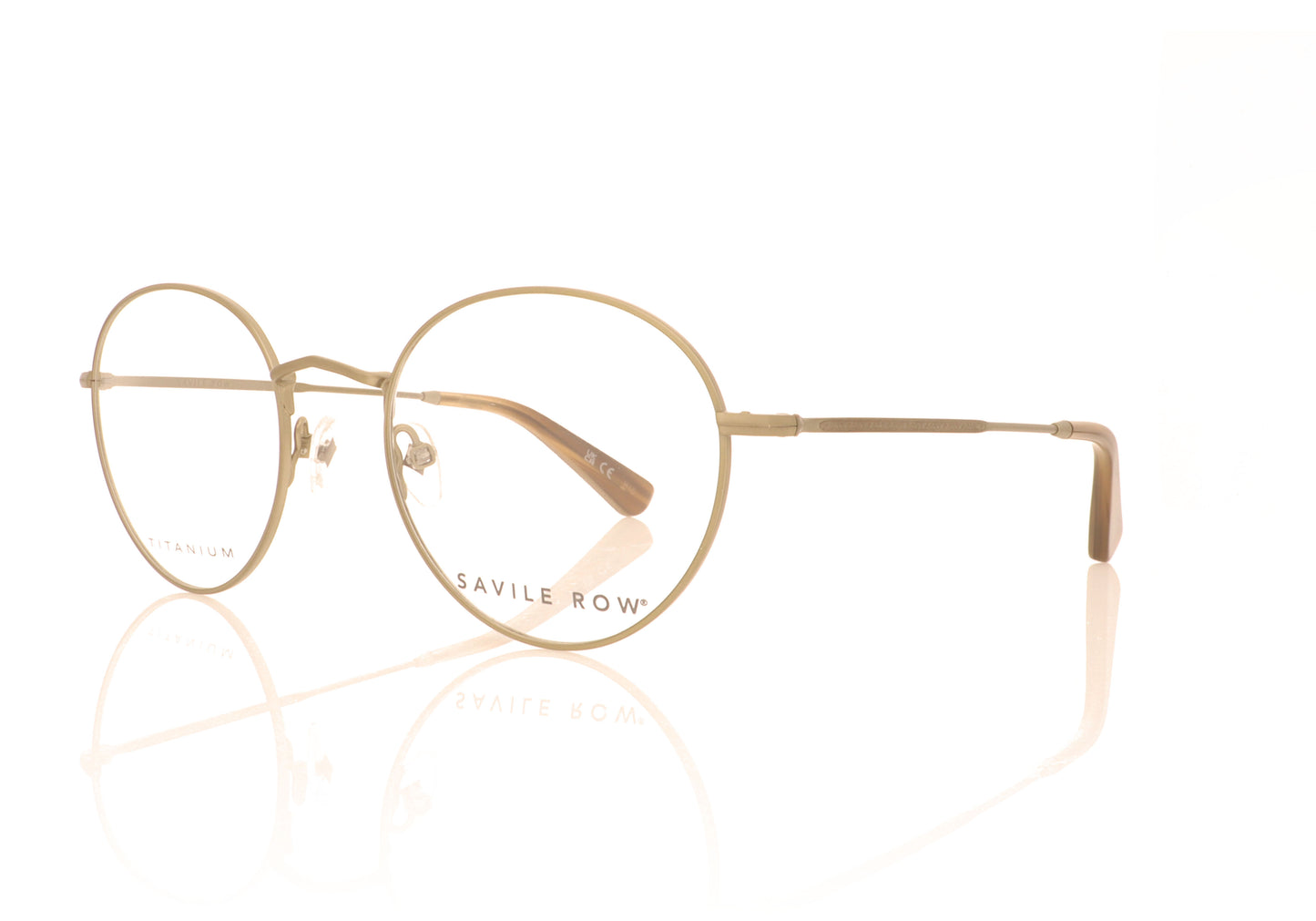 Savile Row SRO 007 001 Gold Glasses - Angle