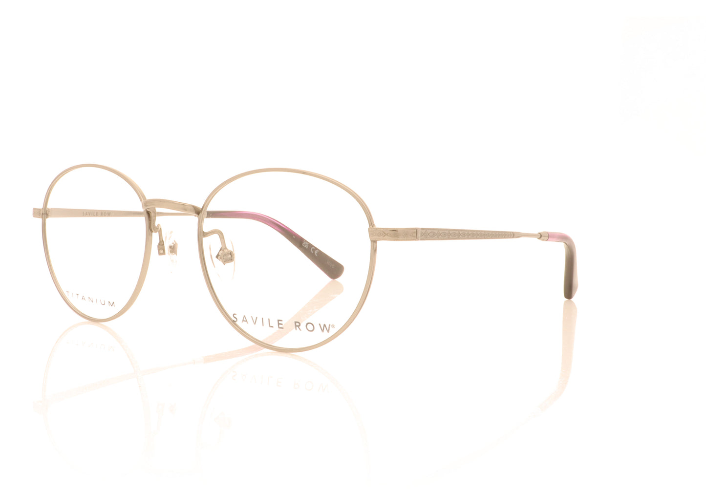 Savile Row SRO 009 202 Silver Glasses - Angle