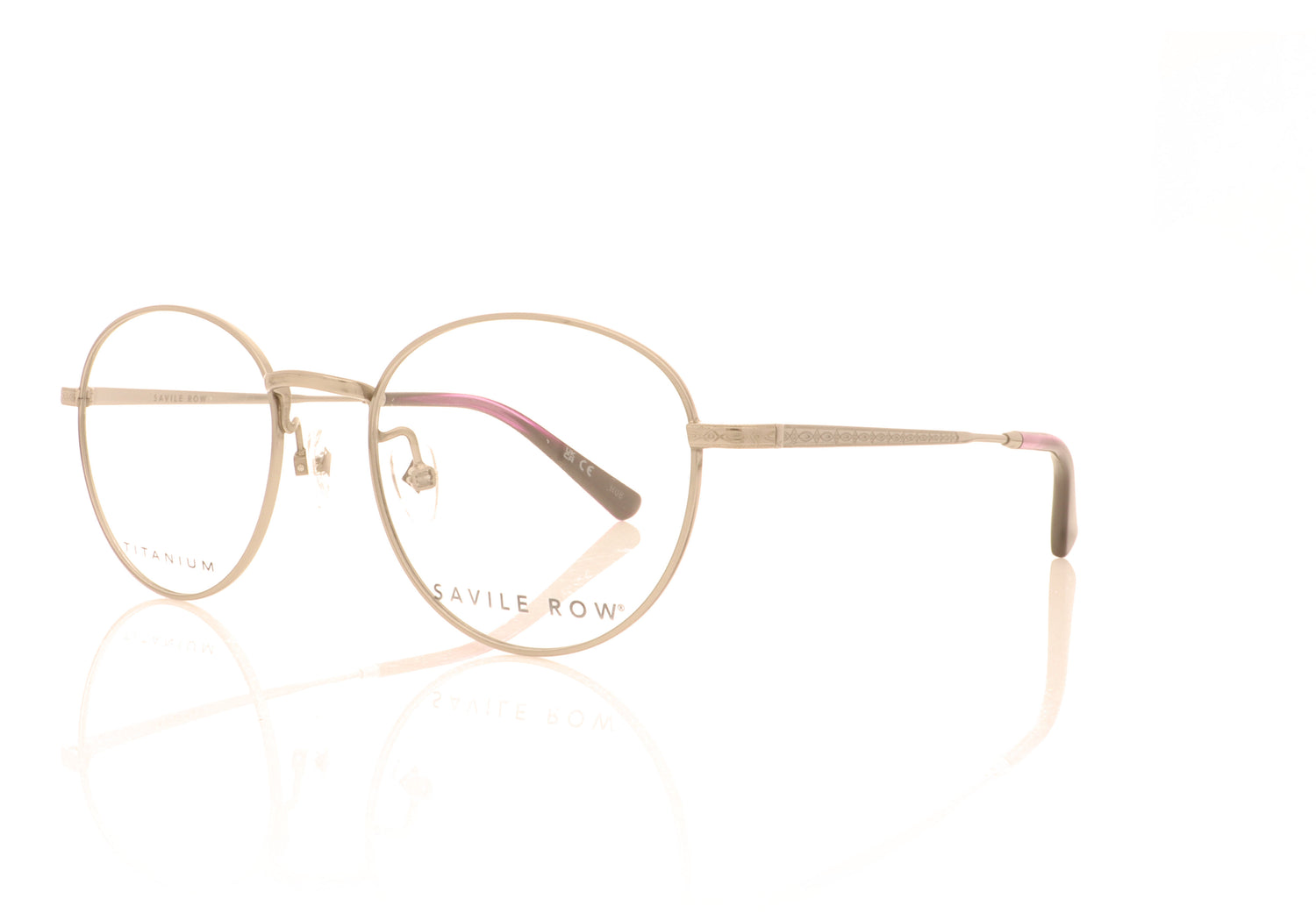 Savile Row SRO 009 202 Silver Glasses - Angle
