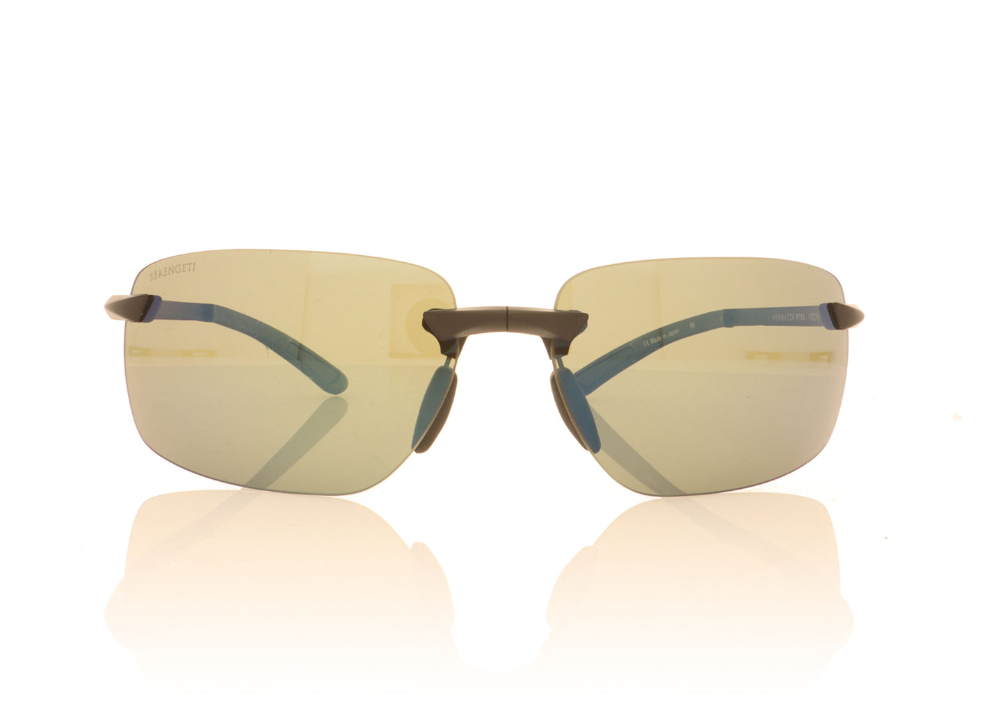 Serengeti Vernazza Sun 8788 Matte Black Sunglasses - Front