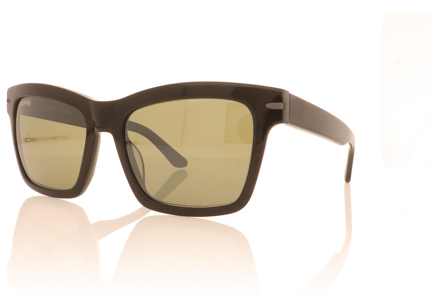 Serengeti Winona SS528001 Shiny Black Sunglasses - Angle