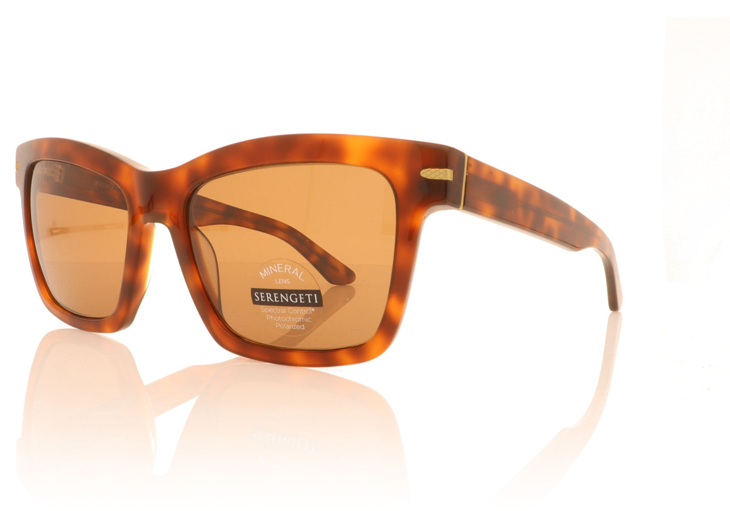Serengeti Winona SS528005 Havana Sunglasses - Angle