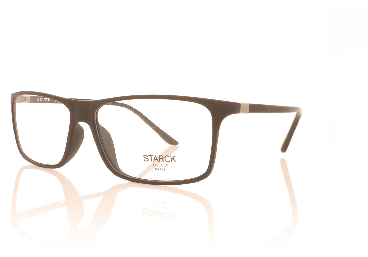 Starck Pl1240 21 Matt Black Glasses - Angle