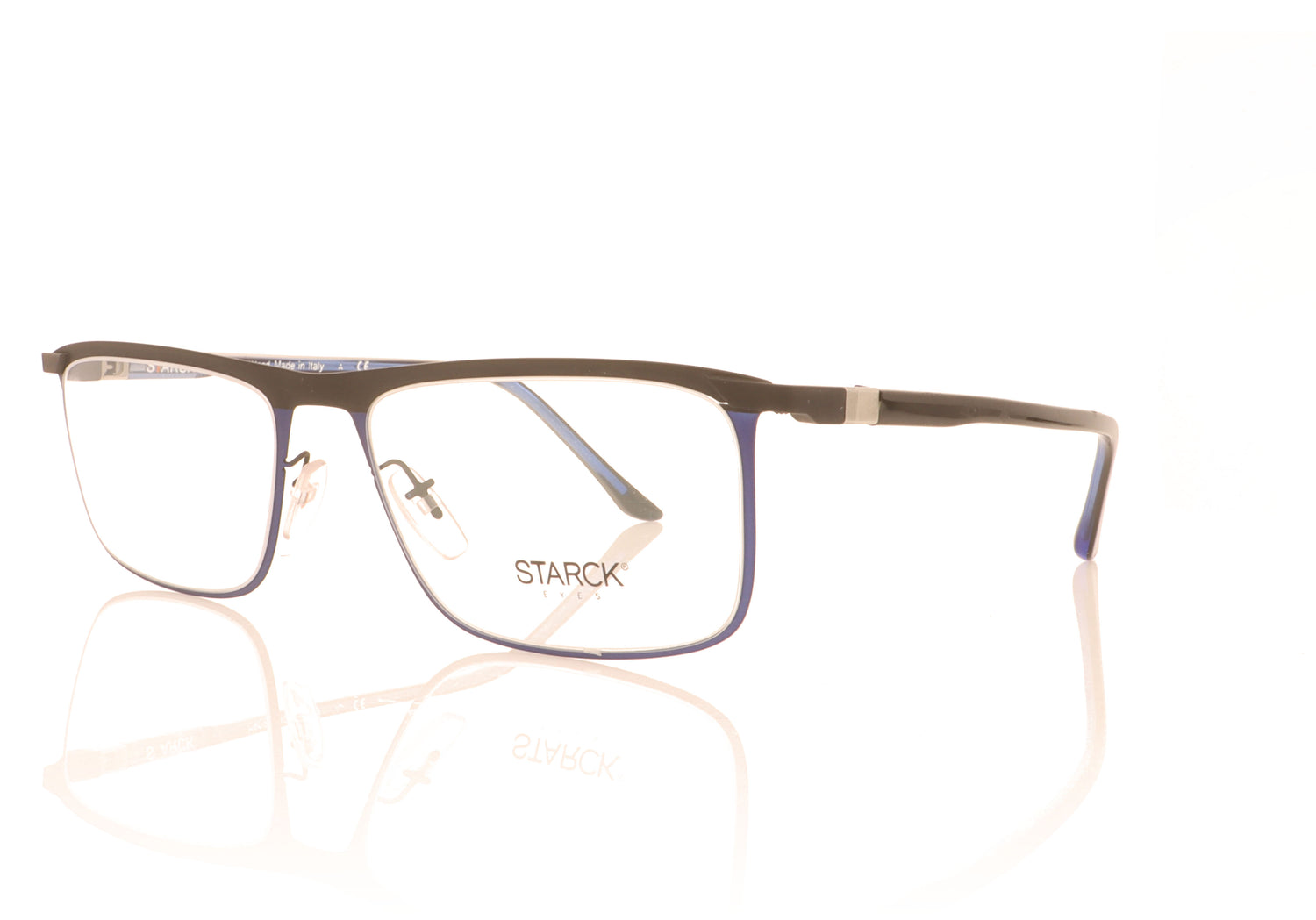 Starck 0SH2030 4 Matte Black Glasses - Angle
