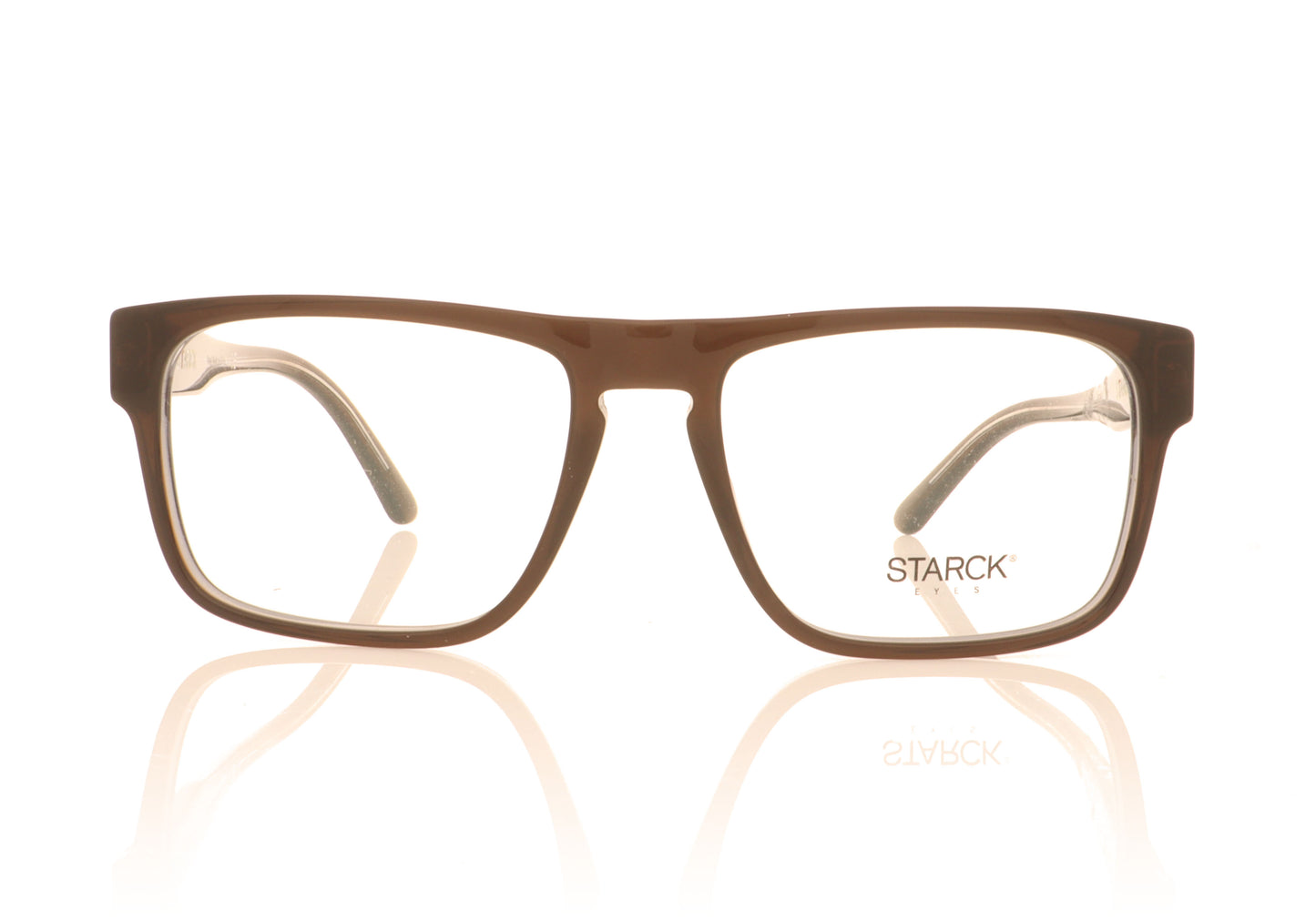 Starck 0SH3049 1 Top Brown-Crystal Glasses - Front