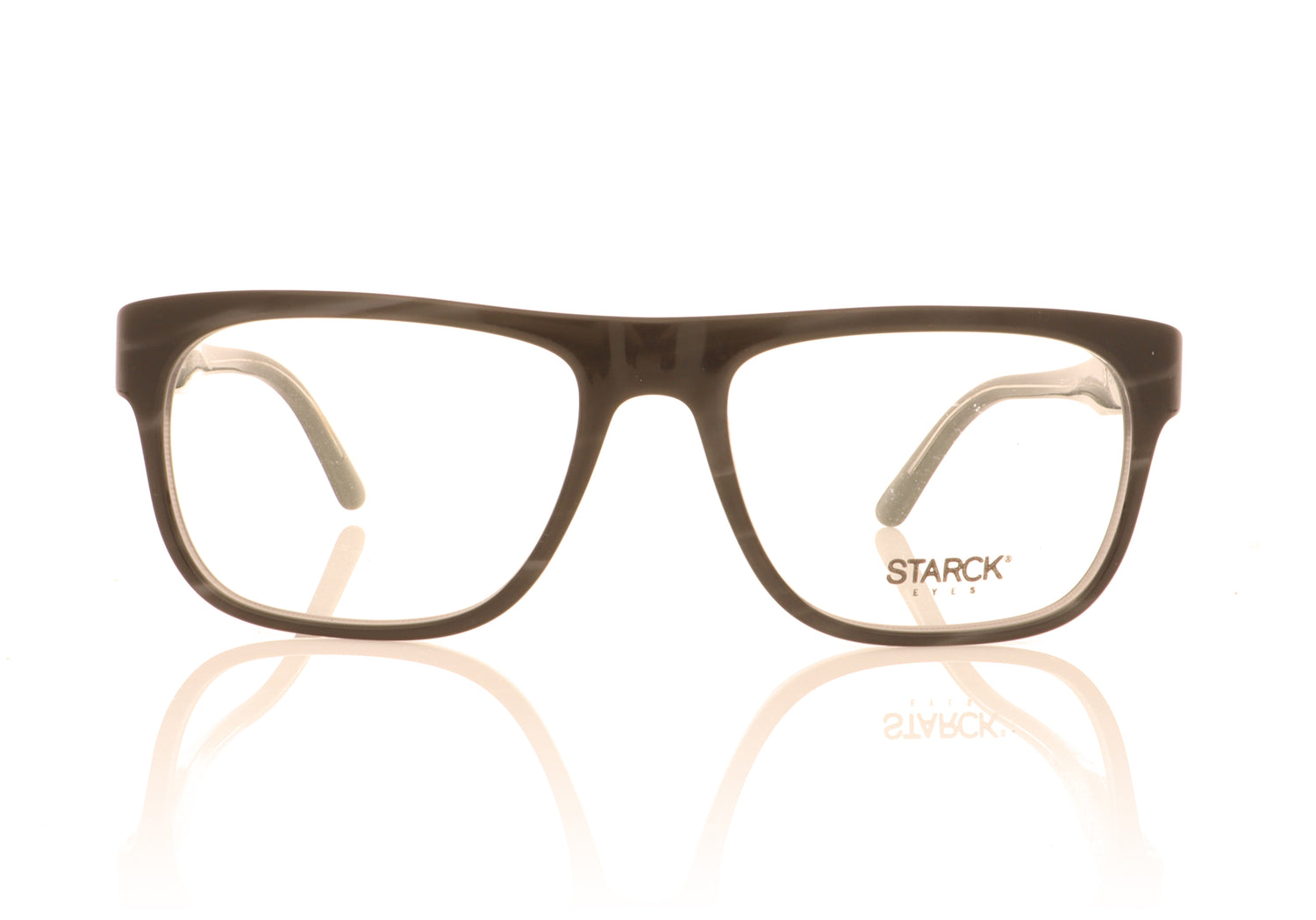 Starck 0SH3051 1 Stripped Grey Glasses - Front