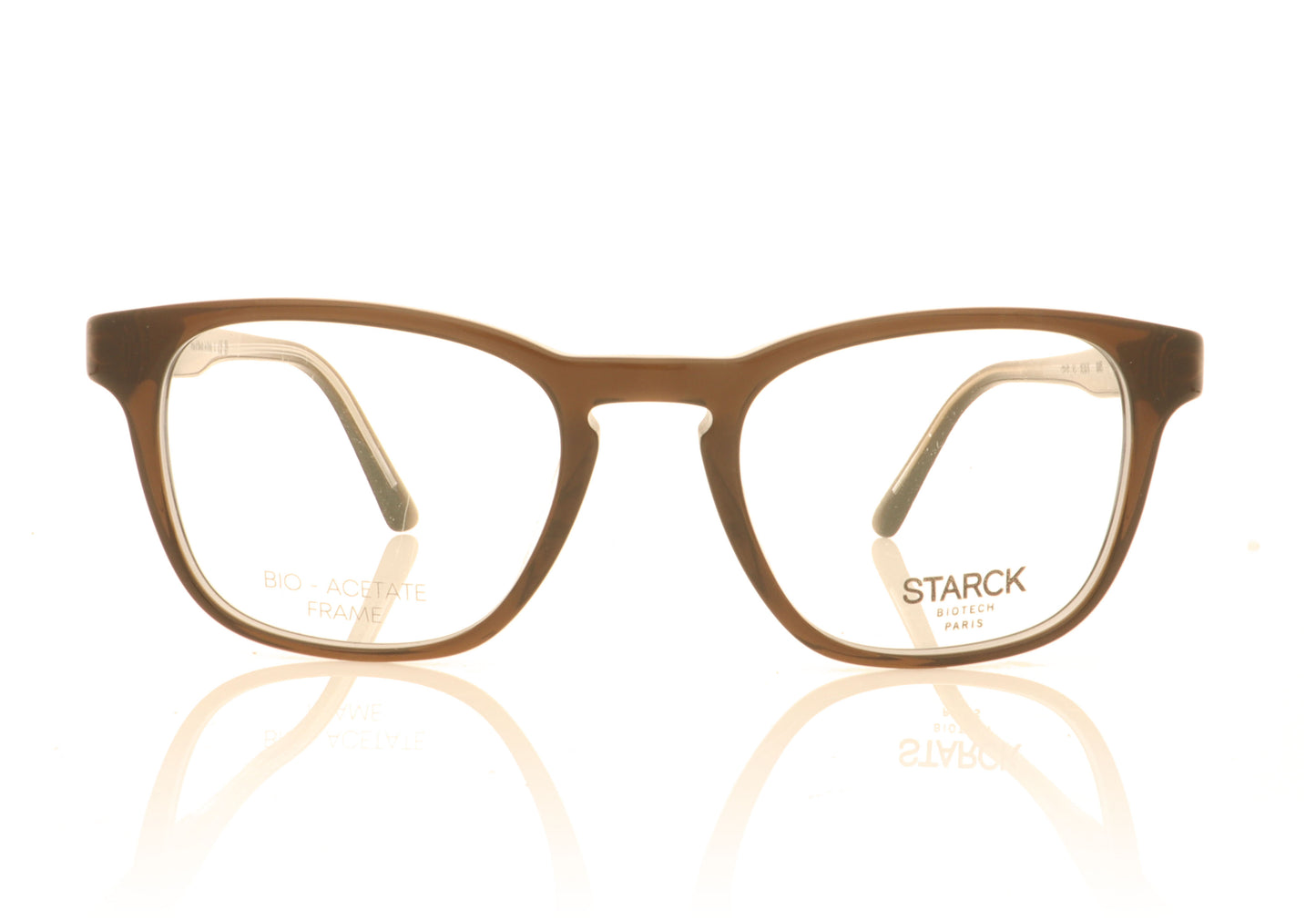 Starck SH3076 0005 Brown Avio Glasses - Front