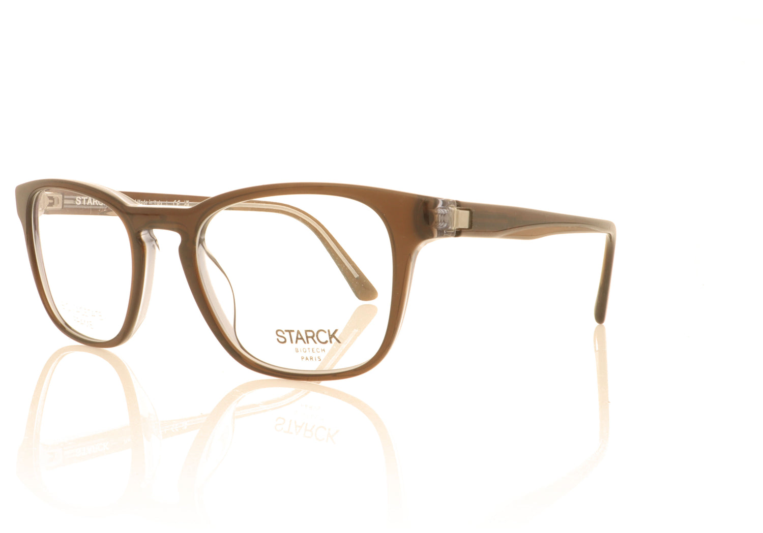 Starck SH3076 0005 Brown Avio Glasses - Angle