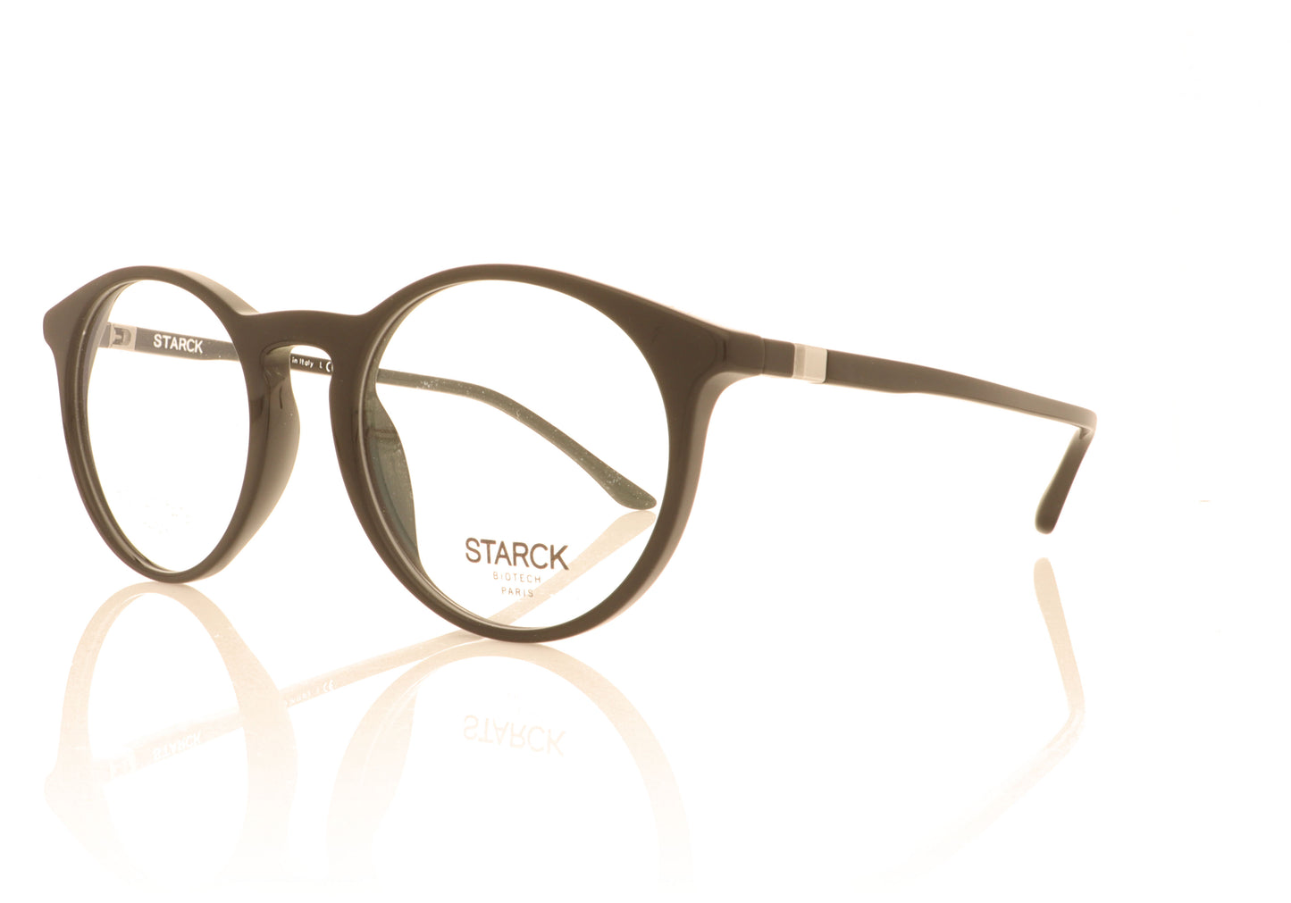 Starck 3079 0001 Black Glasses - Angle
