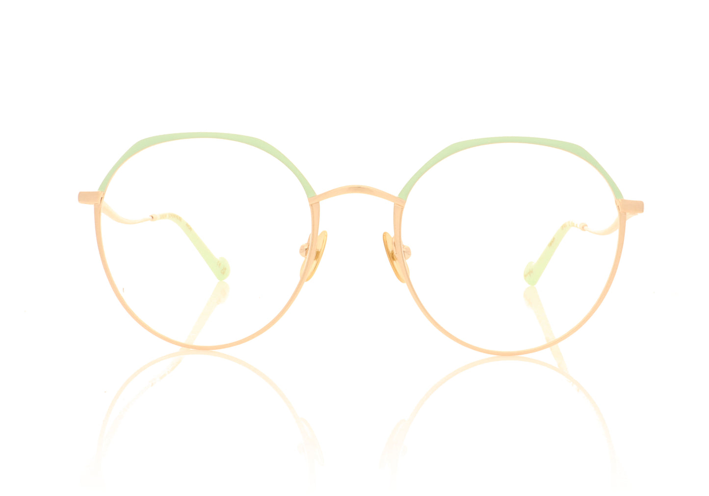 Sunday Somewhere OPT013 C2 Gold Glasses - Front