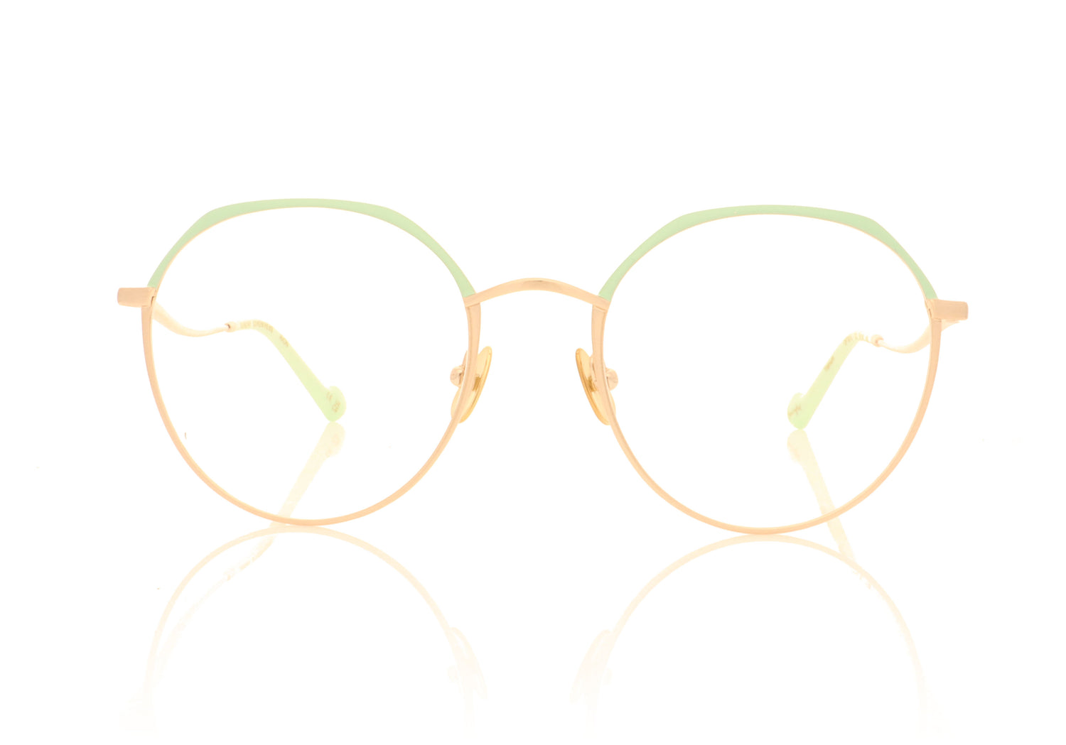 Sunday Somewhere OPT013 C2 Gold Glasses - Front