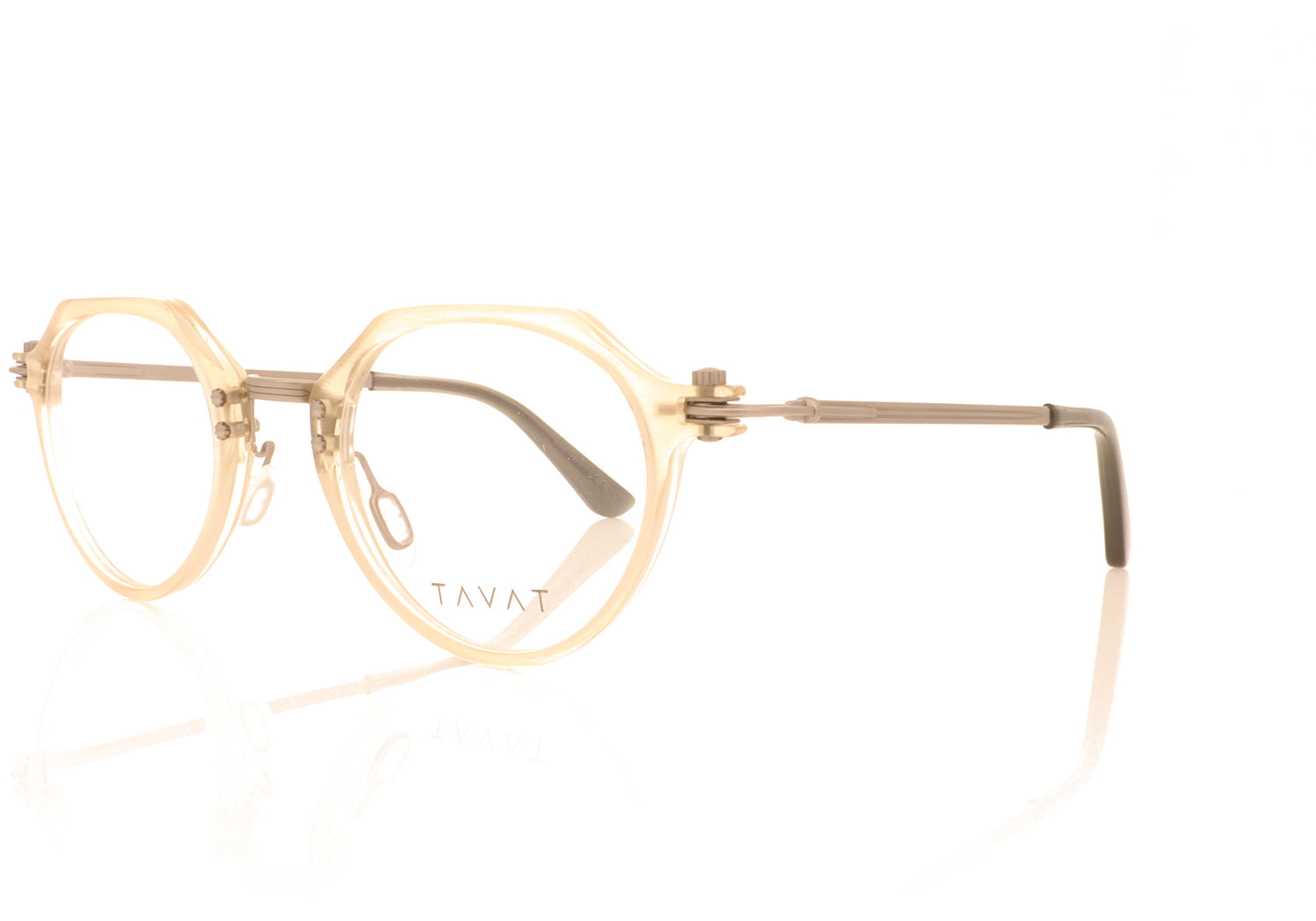 Tavat Soupcan Cinque CHM Clear Glasses - Angle