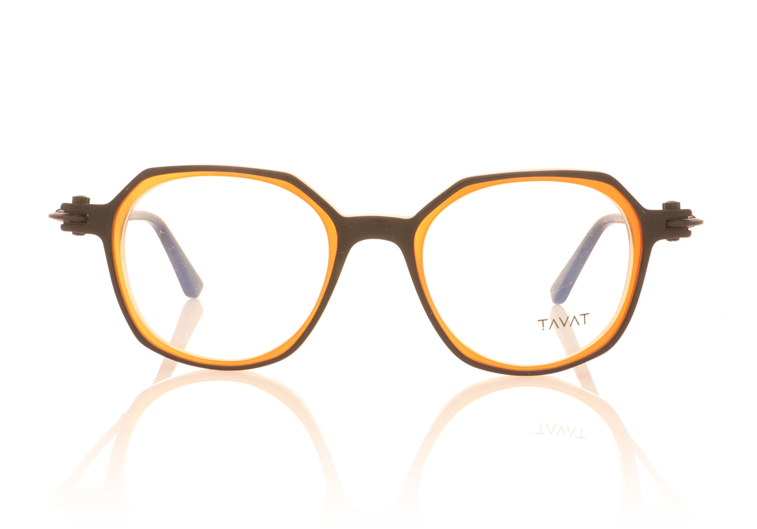 Tavat Soupcan Cinque TNT Tangelo Twist Glasses - Front