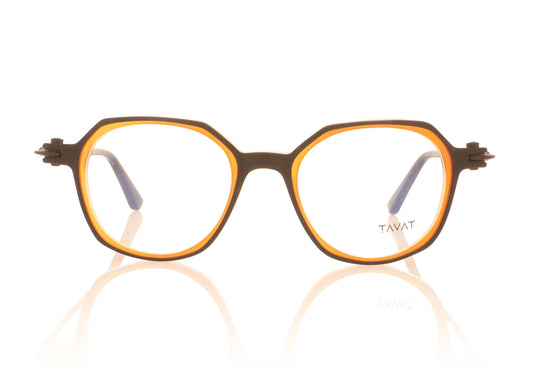 Tavat Soupcan Cinque TNT Tangelo Twist Glasses - Front