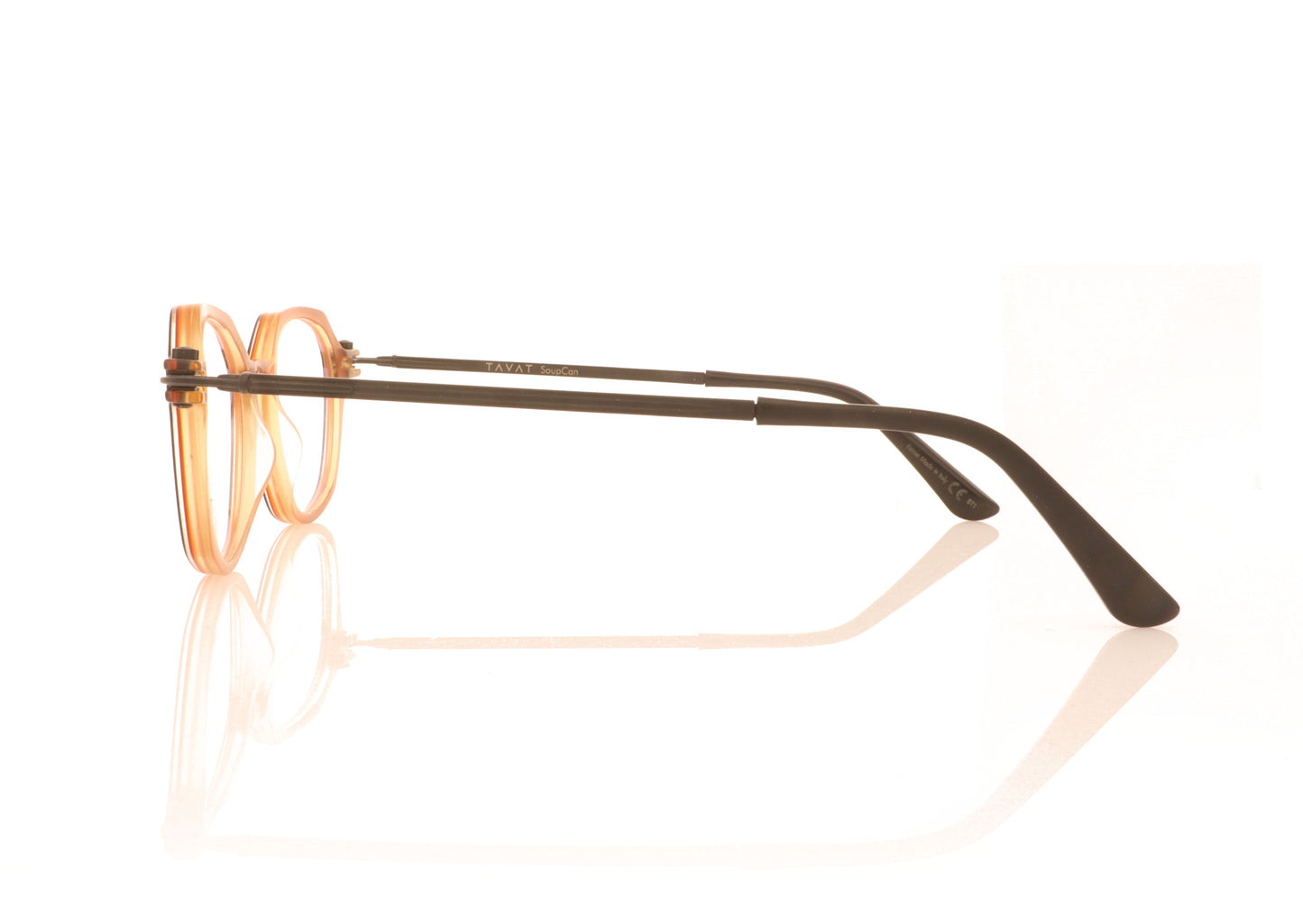 Tavat Soupcan Cinque TNT Tangelo Twist Glasses - Side