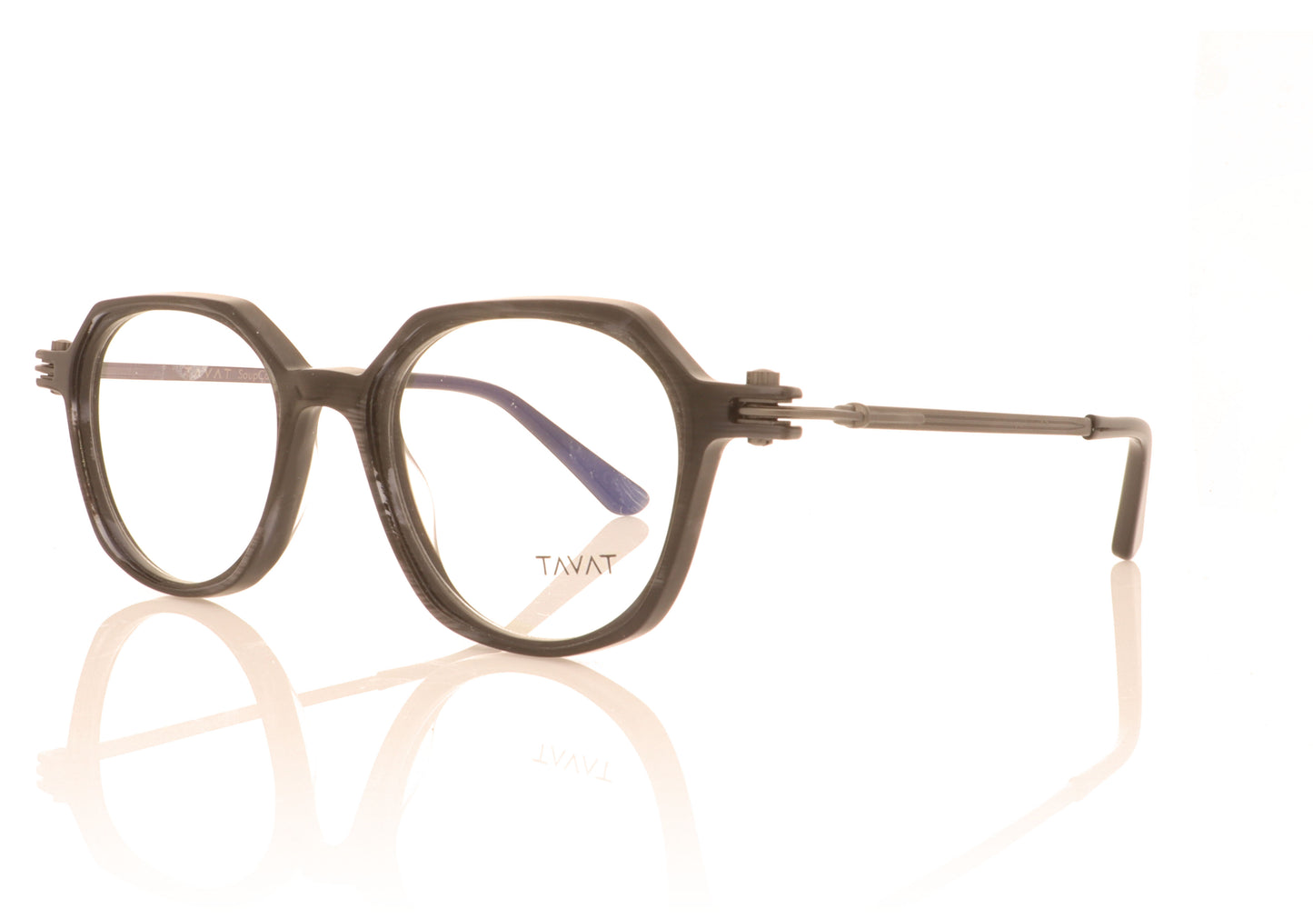 Tavat Bi-Pantos BGM Black Glasses - Angle