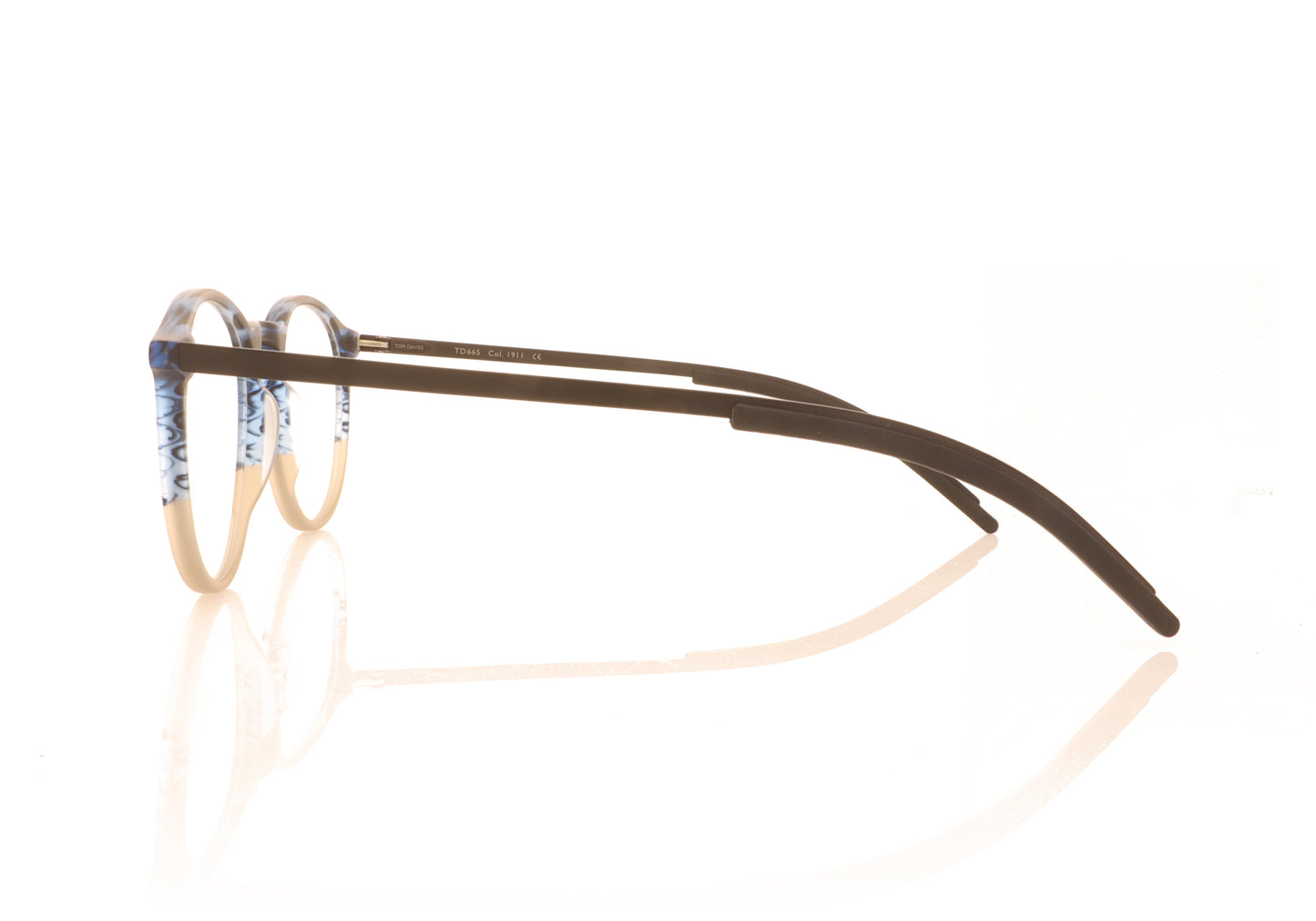 Tom Davies TD665 1911 Blue Glasses - Side