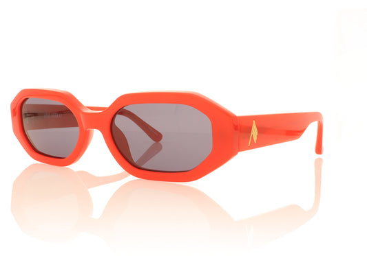 The Attico Irene C7 Red Sunglasses - Angle