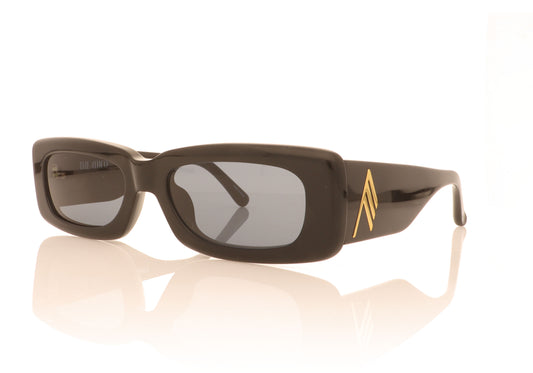 The Attico Mini Marfa C1 Black Sunglasses - Angle