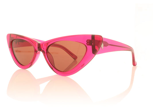 The Attico Dora C8 Pink Sunglasses - Angle