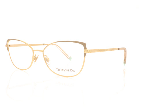 Tiffany 0TF1136 6133 Pale Gold Glasses - Angle