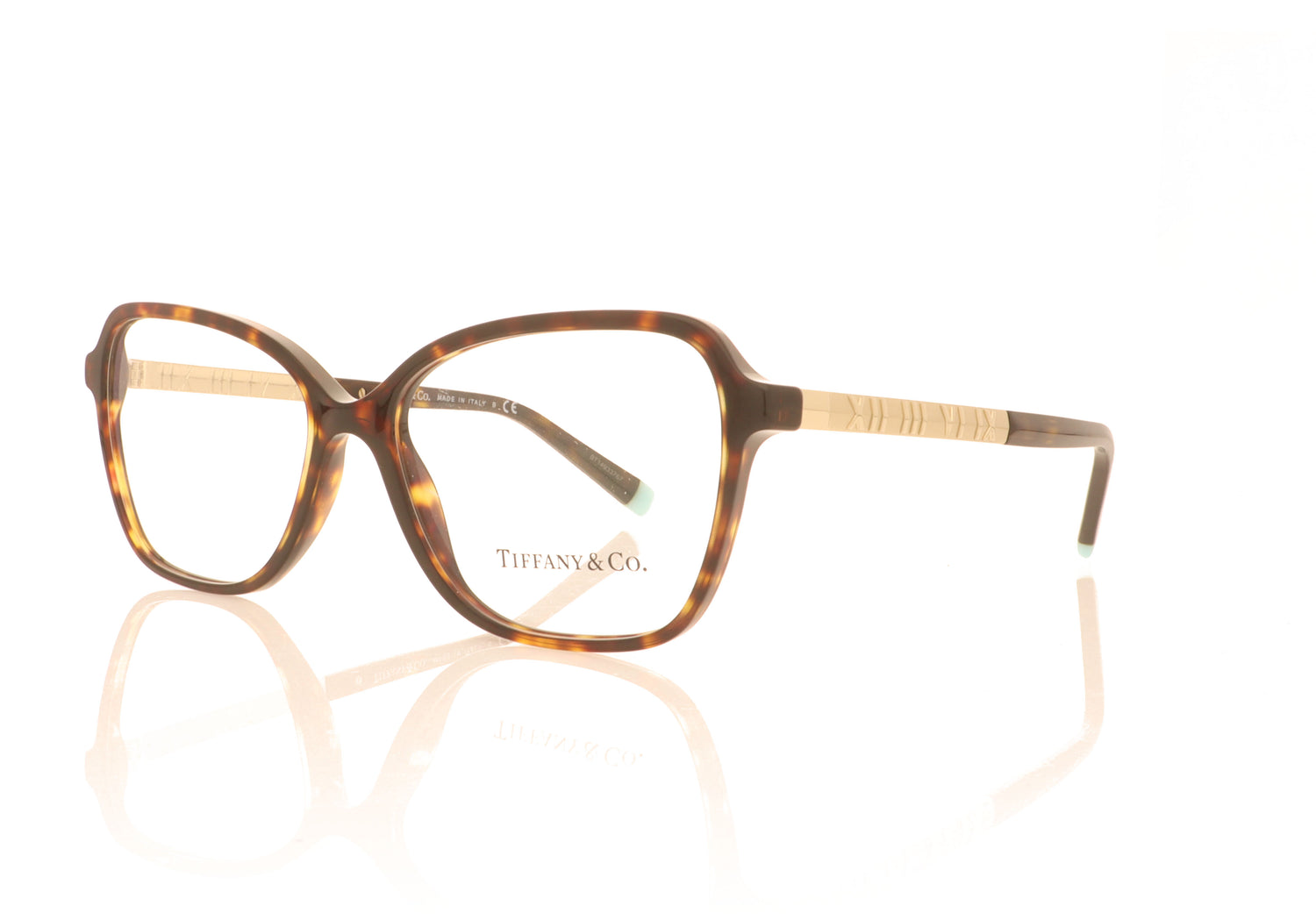 Tiffany 0TF2211 8015 Havana Glasses - Angle