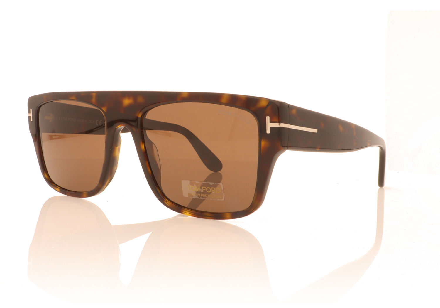 Tom Ford Dunning 52E Tortoise Sunglasses - Angle