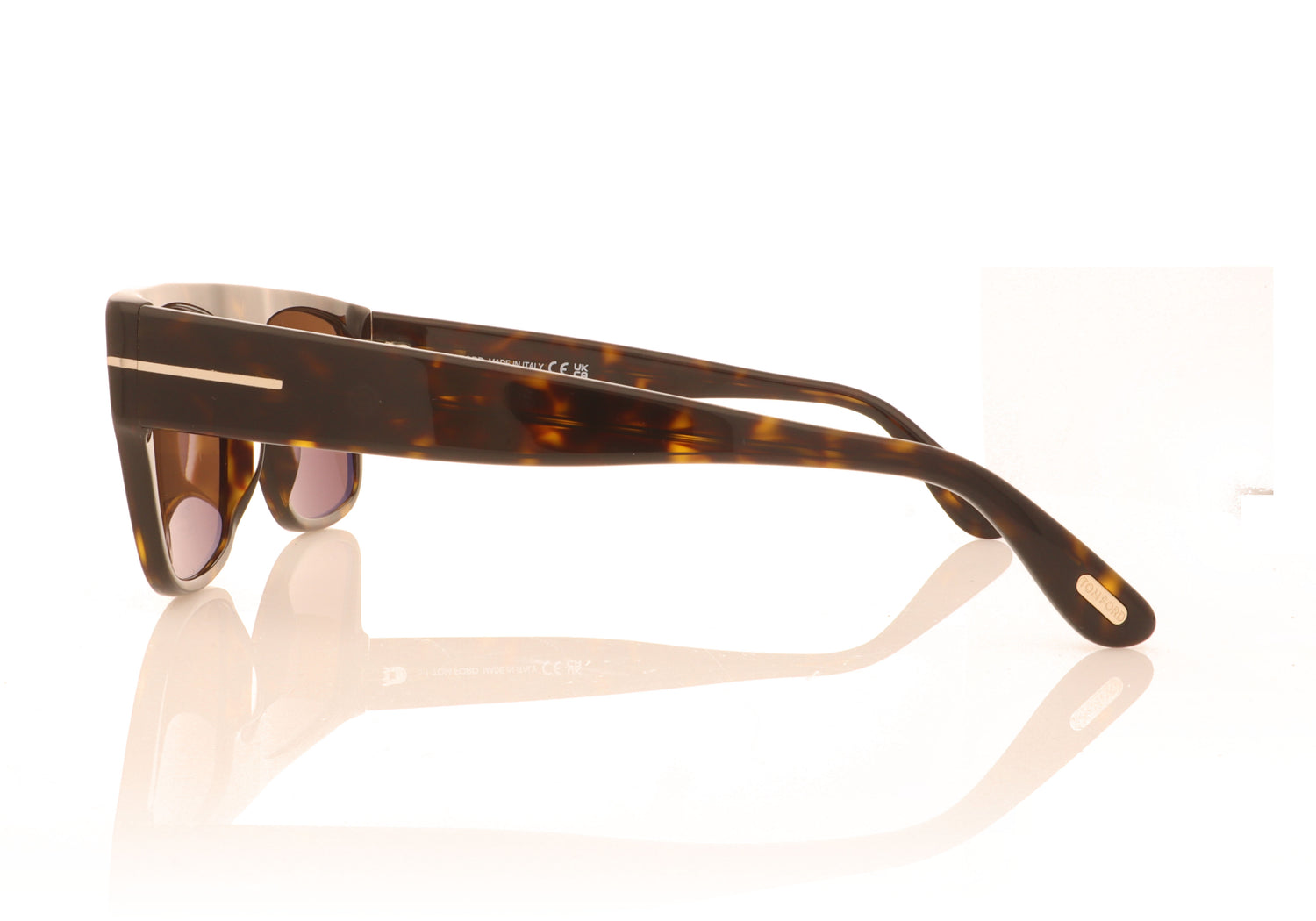 Tom Ford Dunning 52E Tortoise Sunglasses - Side