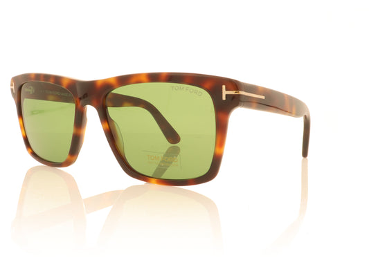Tom Ford Buckley 2 TF906 53N Tortoise Sunglasses - Angle