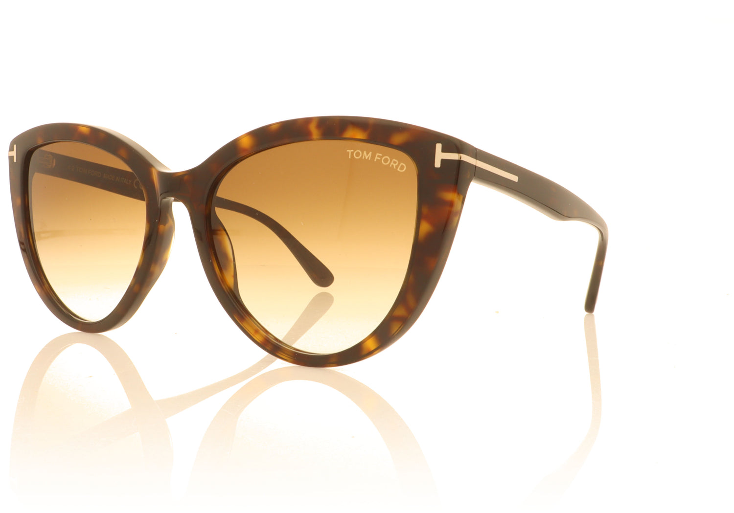 Tom Ford Isabella 52F Tortoise Sunglasses - Angle