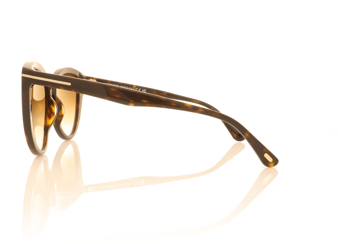 Tom Ford Isabella 52F Tortoise Sunglasses - Side