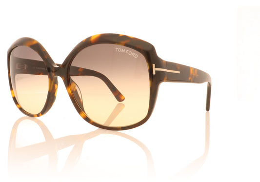 Tom Ford TF919 55B Havana Sunglasses - Angle