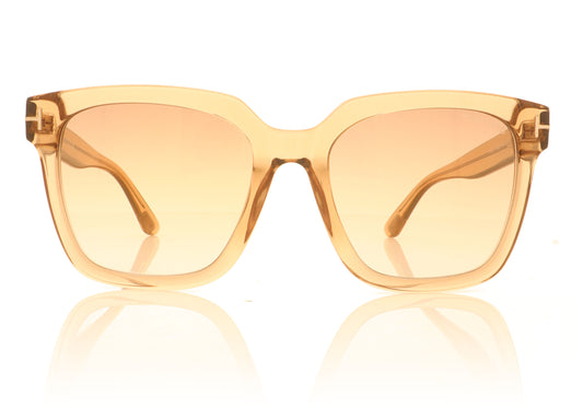 Tom Ford Selby TF952 45G Shiny Light Brown Sunglasses - Front