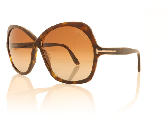 Tom Ford Rosemin 52F Tortoise Sunglasses - Angle