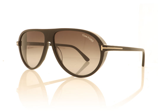 Tom Ford Marcus 01B Black Sunglasses - Angle