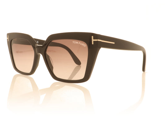 Tom Ford Winona 01Z Black Sunglasses - Angle