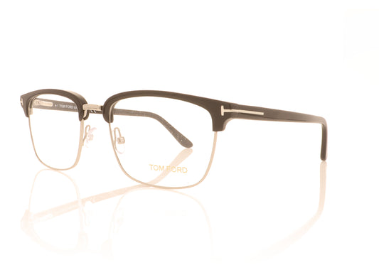 Tom Ford TF5504 005 Shiny Black Glasses - Angle