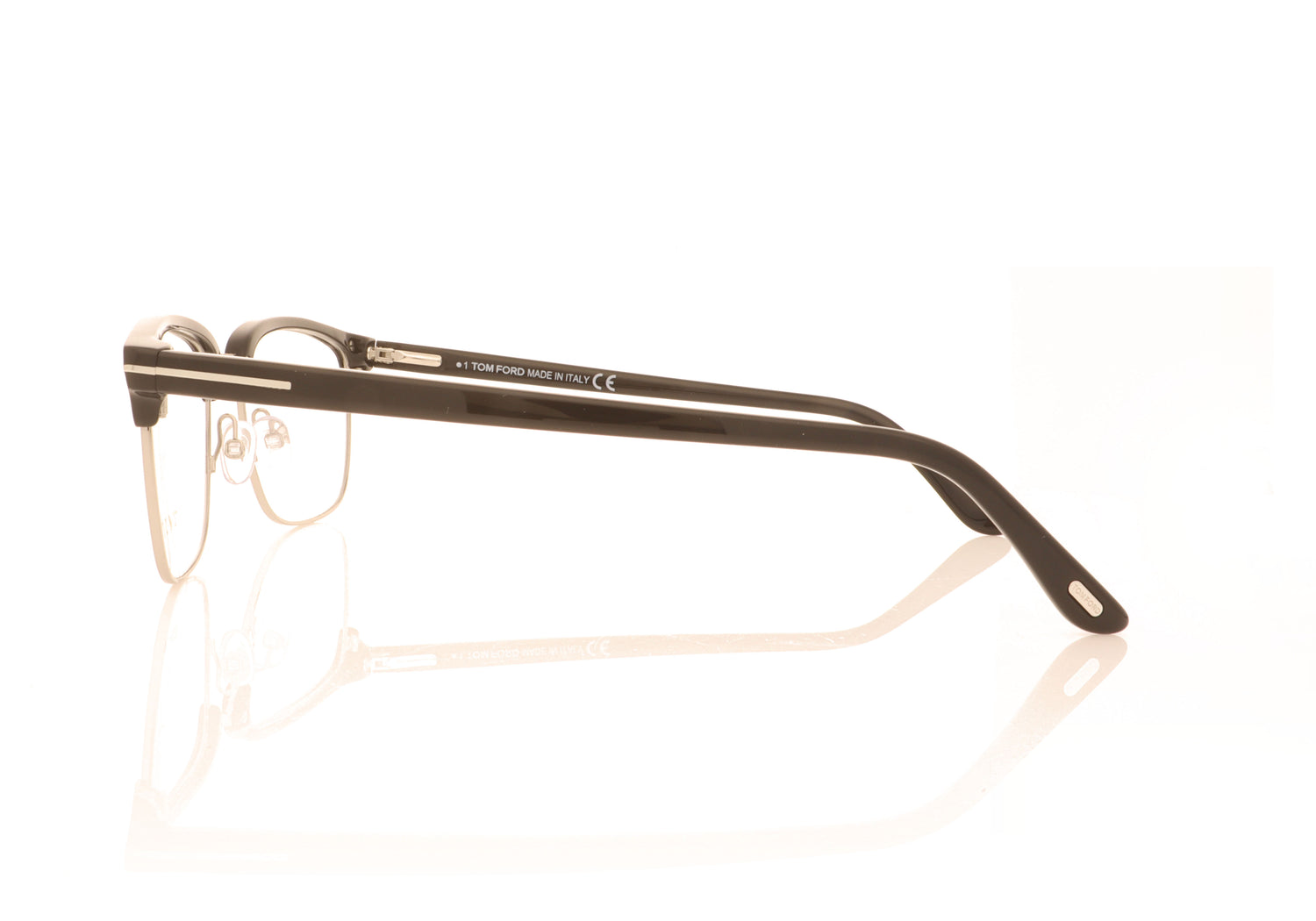 Tom Ford TF5504 005 Shiny Black Glasses - Side
