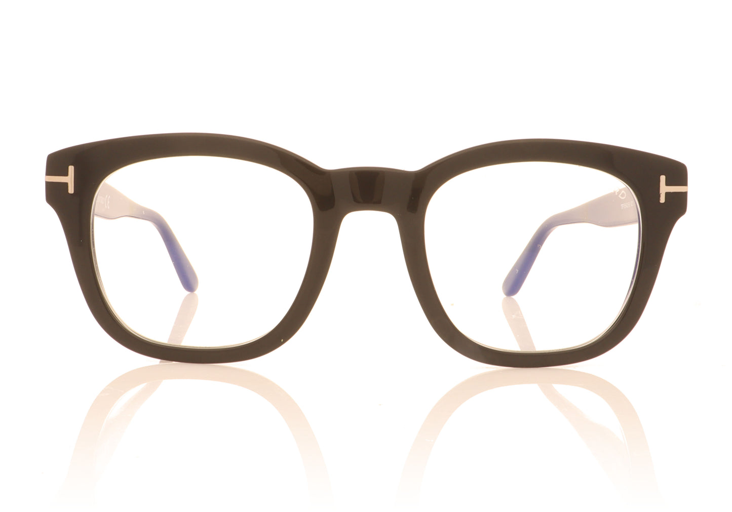 Tom Ford TF5542-B 001 Black Glasses - Front